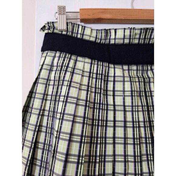 ADEAM Graf Skirt, check & Two Tone Pleated Navy Size 4 NWT $995 - Picture 6 of 10